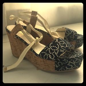 Chanel cork wedge